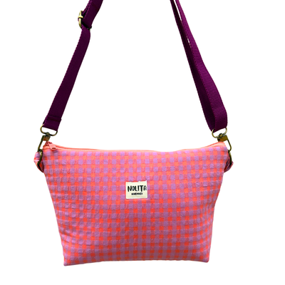 Bandolera Vichy Hortensia