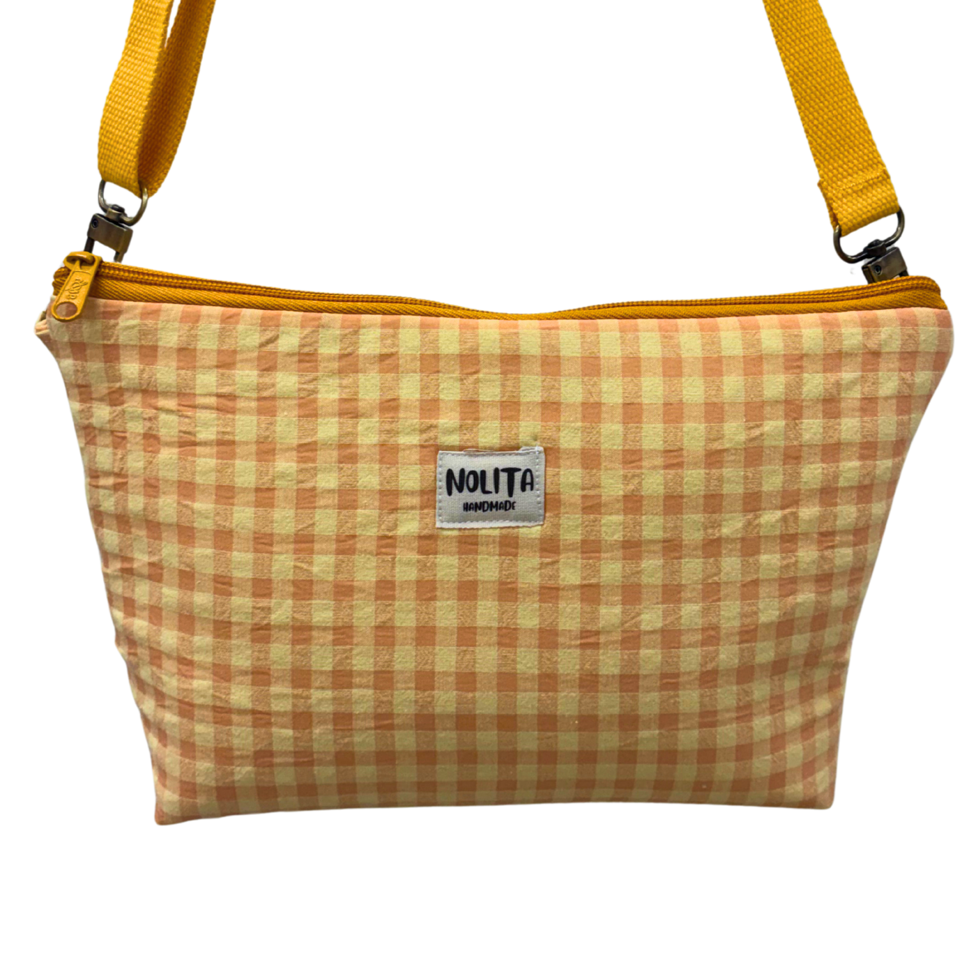 Bandolera Vichy Mandarina