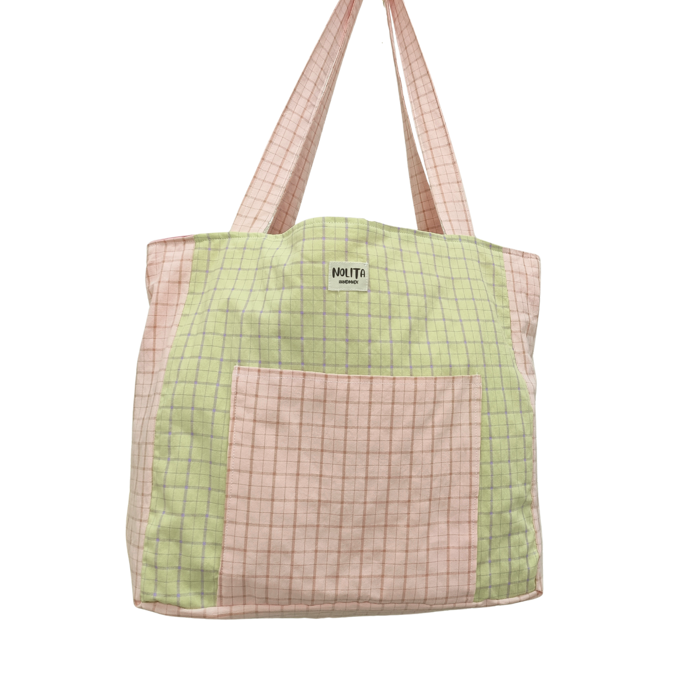Nolita Bag Cuadros Limón y Rosa
