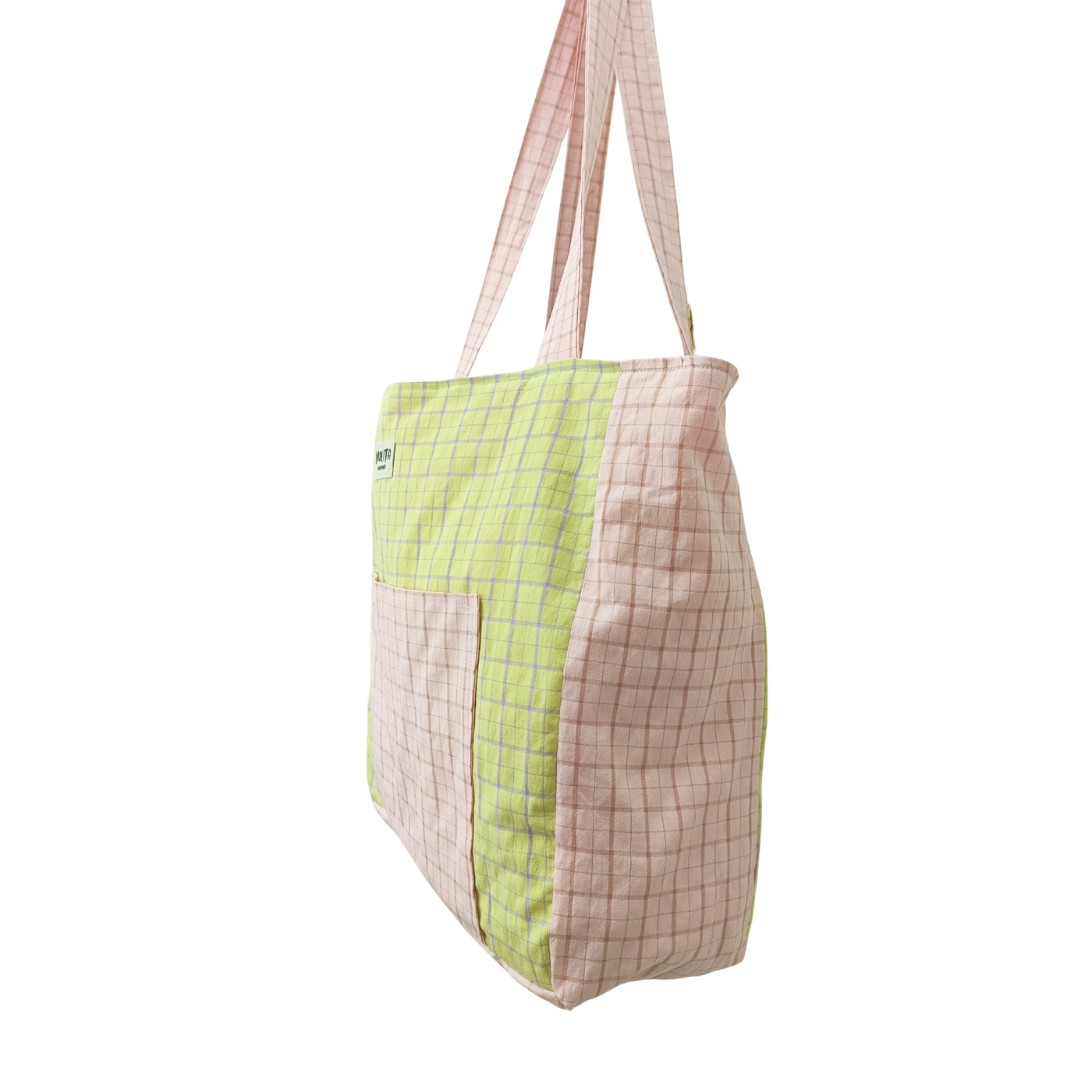 Nolita Bag Cuadros Limón y Rosa