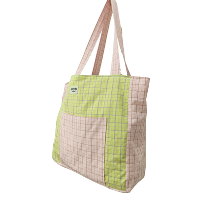 Nolita Bag Cuadros Limón y Rosa