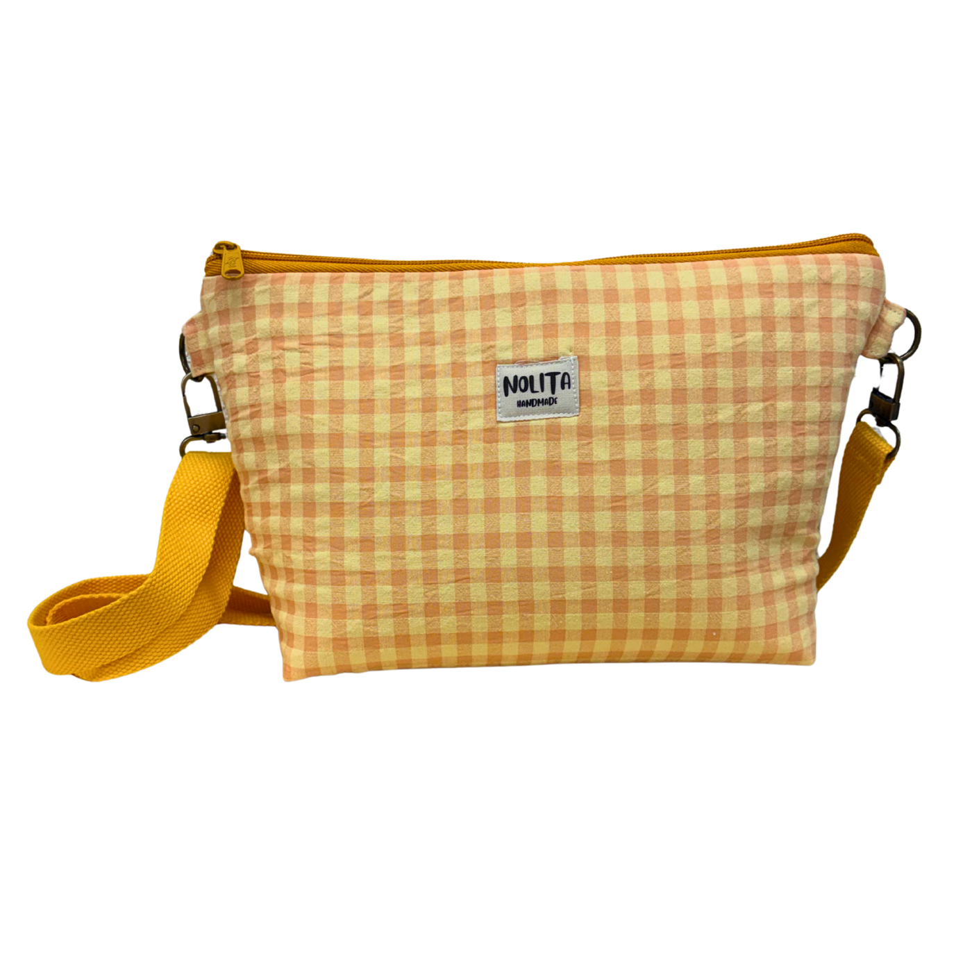 Bandolera Vichy Mandarina