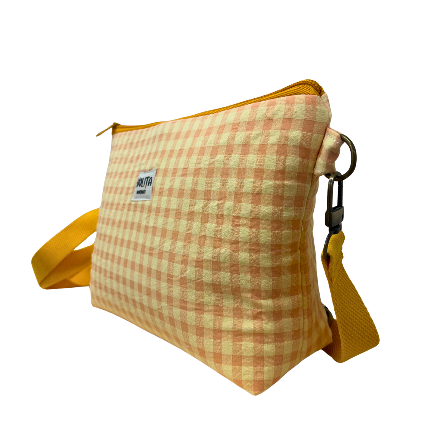 Bandolera Vichy Mandarina