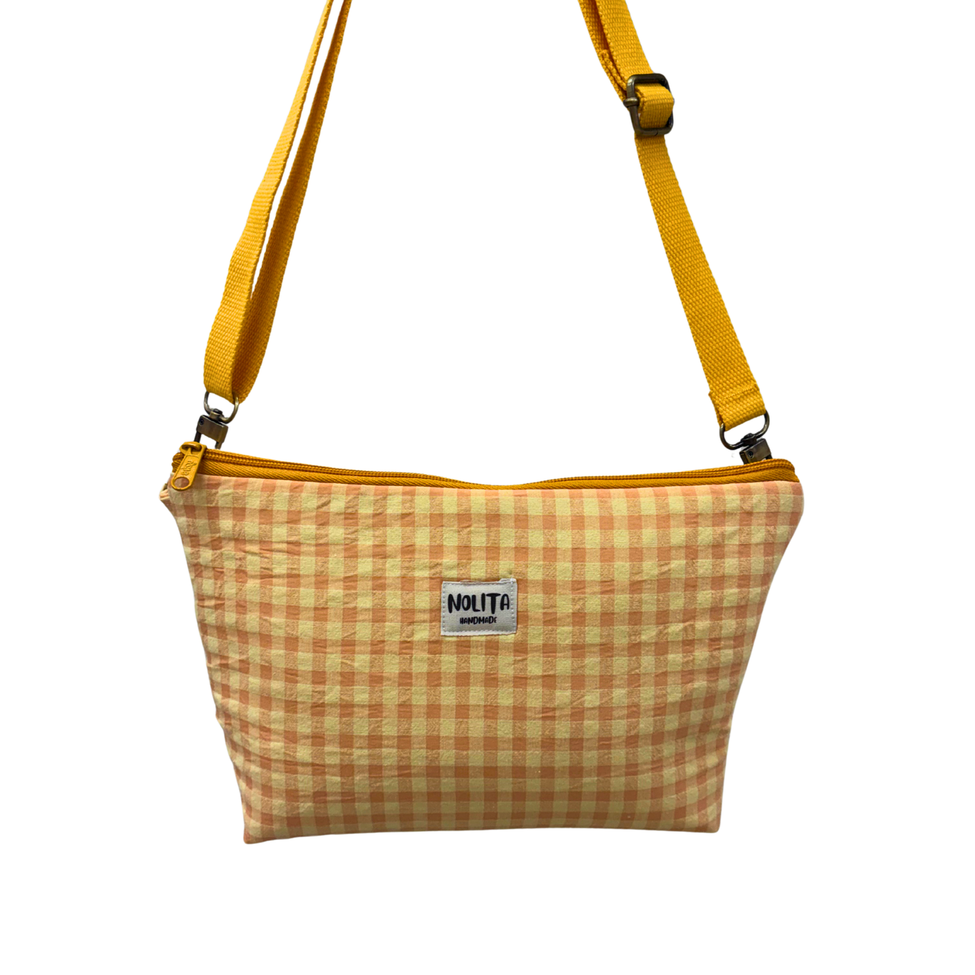 Bandolera Vichy Mandarina