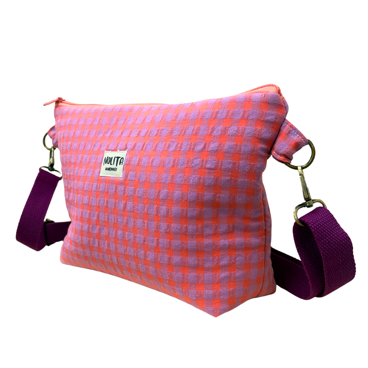 Bandolera Vichy Hortensia